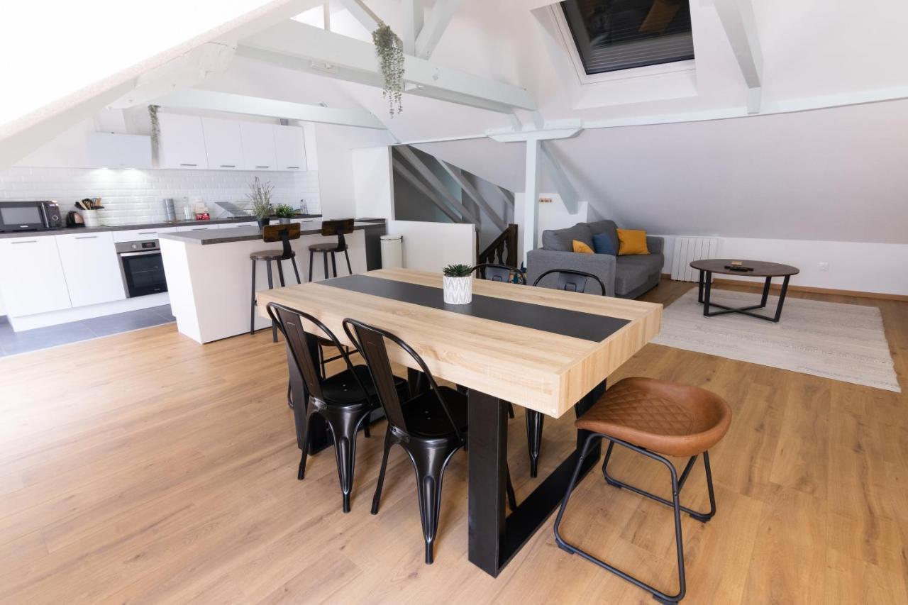 Appartement Atypique Proche Gare/ Dans L'Hyper-Centre Spacieux Pour 6P Au Coeur De Mulhouse Luaran gambar