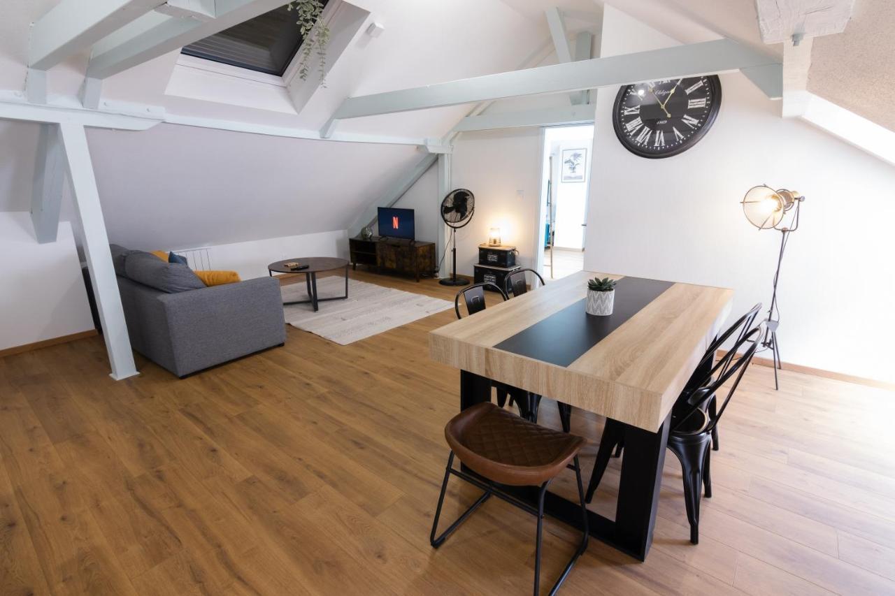 Appartement Atypique Proche Gare/ Dans L'Hyper-Centre Spacieux Pour 6P Au Coeur De Mulhouse Luaran gambar